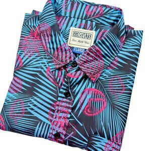 RSVLTS Kunuflex Miami Vice Pineapple Tropical Button Down Shirt X-Large XL